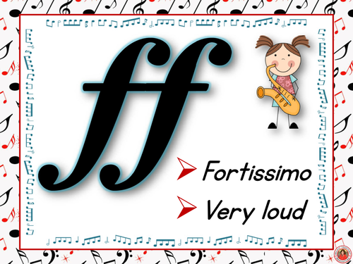 Music Decor: Dynamics Posters Set 1