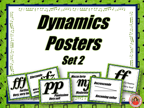 Music Decor: DYNAMICS POSTERS Set 2