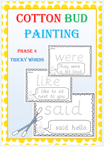 Phase 4 Tricky Word Activities
