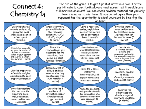 C1 connect 4 revision game