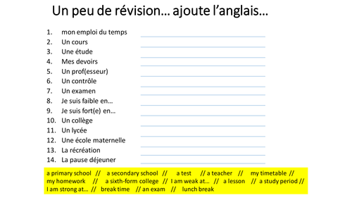 Key GCSE 9-1 Exam Vocabulary revision