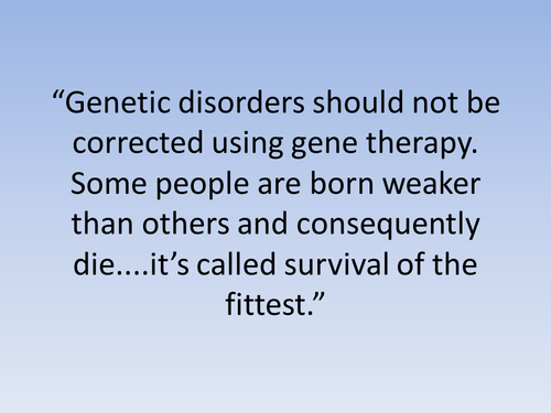 KS5 Biology Gene therapy
