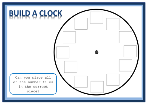 Time - Build a clock activty