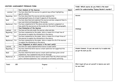 Thomas Becket's Murder - Source Assessment