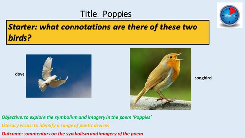 English Poetry Lesson-Poppies