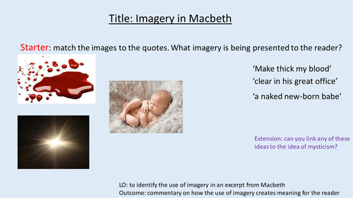 imagery-in-macbeth-teaching-resources