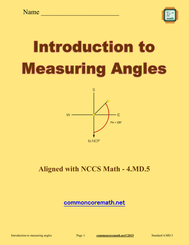 Introduction to Measuring Angles - 4.MD.5