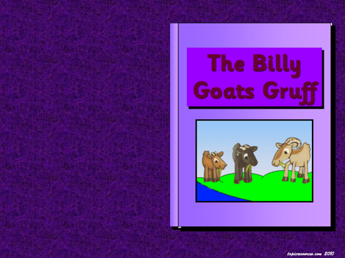 The Three Billy Goats Gruff Story Pack  - Talking and Writing