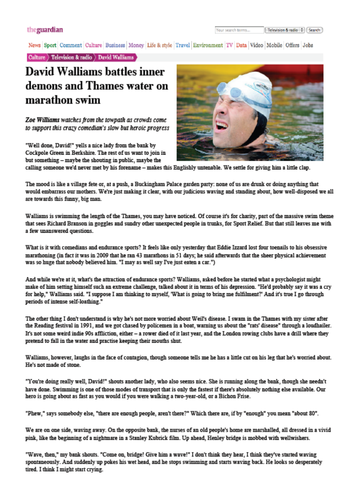 AQA New Spec GCSE English Language Paper 2 Swimming Challenge