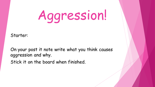 Psychology Edexcel Paper Two GCSE Agression Unit B
