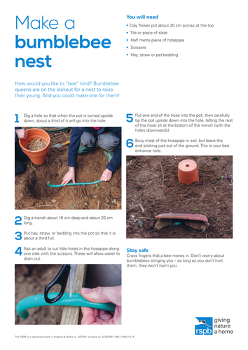 How to: Make a bumblebee nest