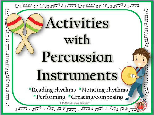 PERCUSSION CHARTS and COMPOSITION ACTIVITY