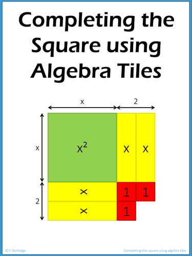 Completing the square using algebra tiles