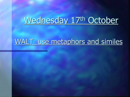 Metaphors and Similies