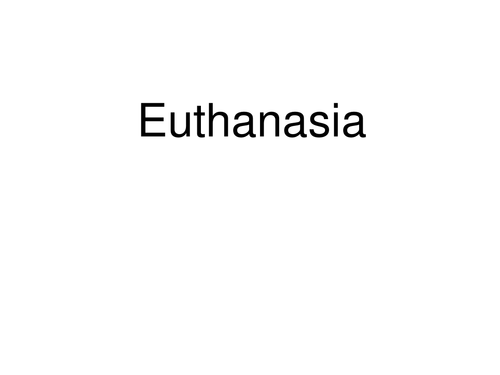 OCR AS Ethics Euthanasia