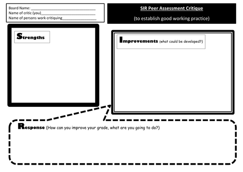 Art Peer Assessment Critique