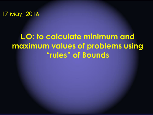 Upper and Lower Bounds ( (including functional questions with answers))