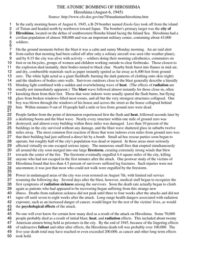 Was The United States Justified In Dropping The Atomic Bombs Create Persuasive Paragraph Assignment Teaching Resources