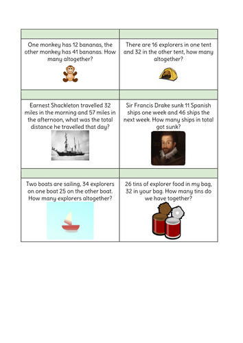 KS1 Addition: Workshop for parents, Worded problems and Calculation generation poster.