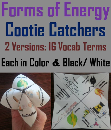 Forms of Energy Cootie Catchers