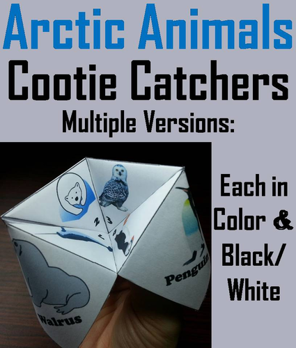 Arctic Animals Cootie Catchers