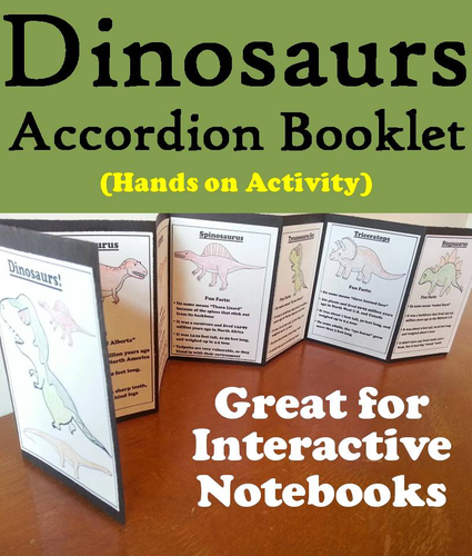 Dinosaurs Accordion Booklet