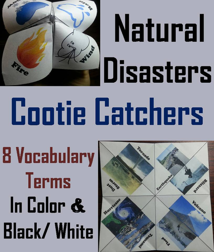 Natural Disasters Cootie Catchers