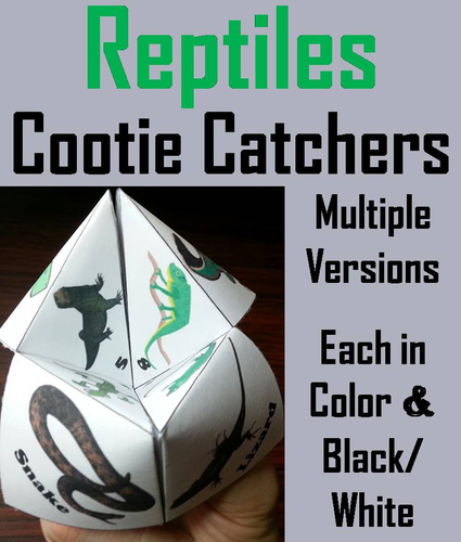 Reptiles Cootie Catchers
