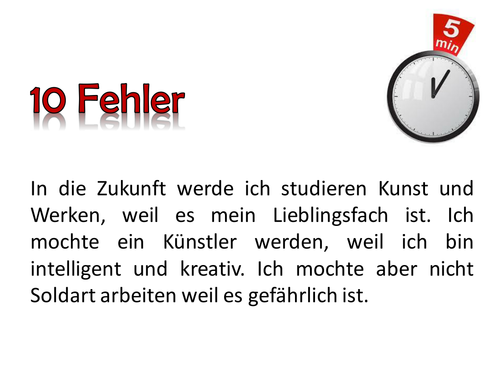 German - the conditional tense