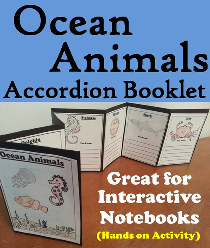 Ocean Animals Accordion Booklet