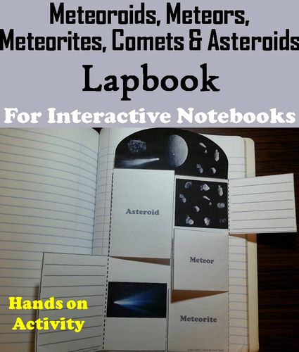 Comets, Meteors, Meteoroids, Meteorites and Asteroids Lapbook