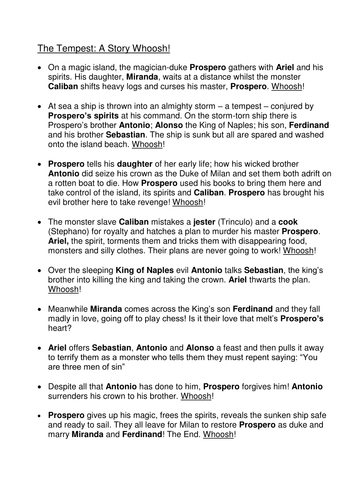 'The Tempest' SOW - KS3