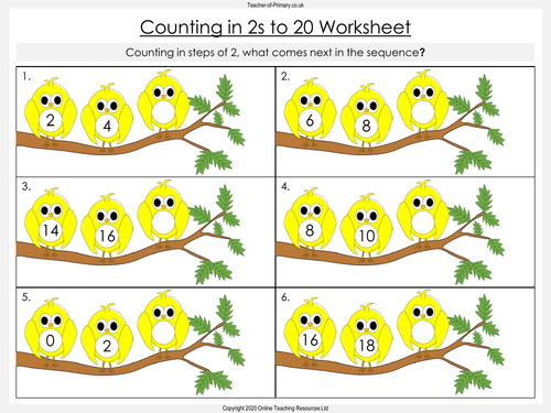 Counting In 2s Up To 20 By UK Teaching Resources TES