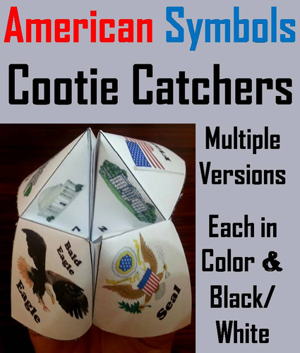 American Symbols Cootie Catchers