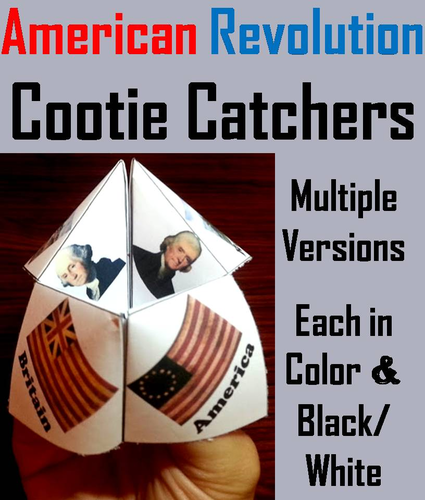 American Revolution Cootie Catchers