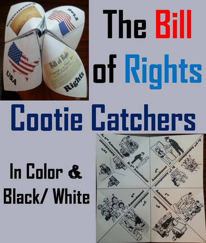 Bill of Rights Cootie Catchers
