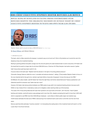 Business ethics (Btec Level 3 Unit 37)