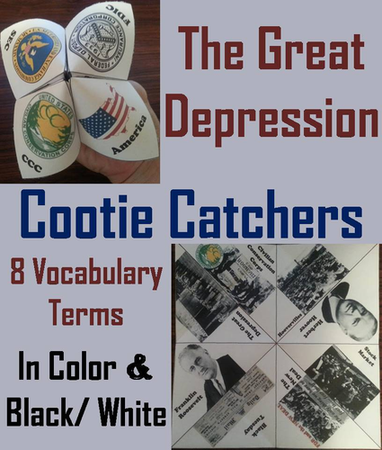 Great Depression Cootie Catchers