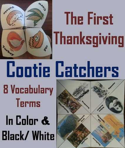 First Thanksgiving Cootie Catchers