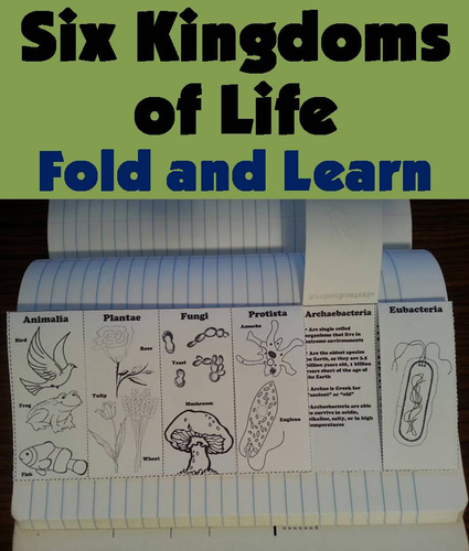Six Kingdoms of Life Fold and learn