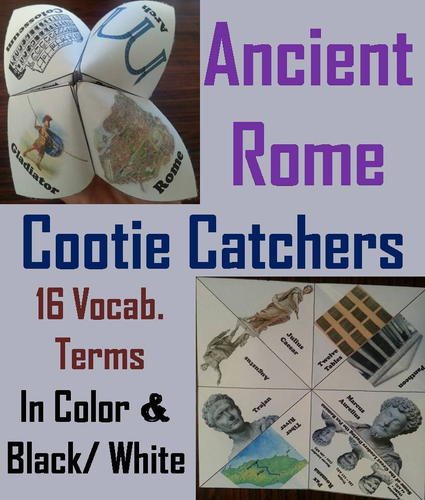 Ancient Rome Cootie Catchers