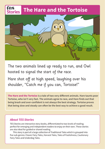 Spanish Tortoise and the Hare Authentic Text Lesson Materials by ...