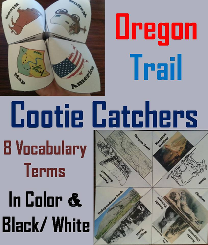 Oregon Trail Cootie Catchers