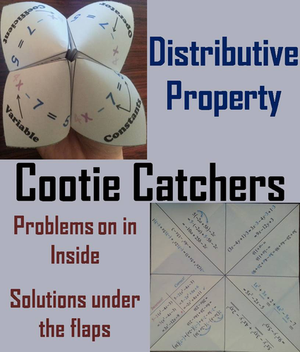Distributive Property Cootie Catchers
