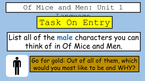 Lesson on Slim- Of Mice and Men