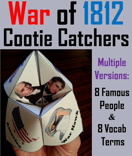 War of 1812 Cootie Catchers