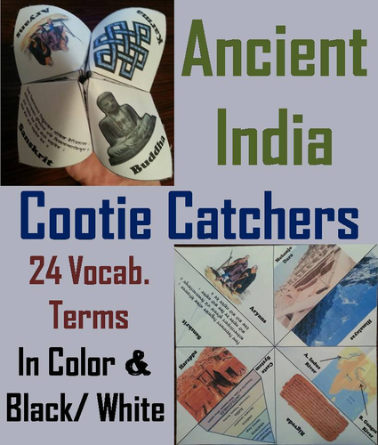 Ancient India Cootie Catchers