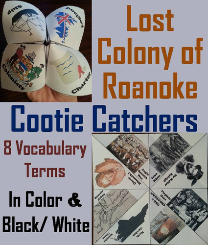 Lost Colony of Roanoke Cootie Catchers