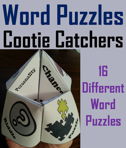 Word Puzzles Cootie Catchers