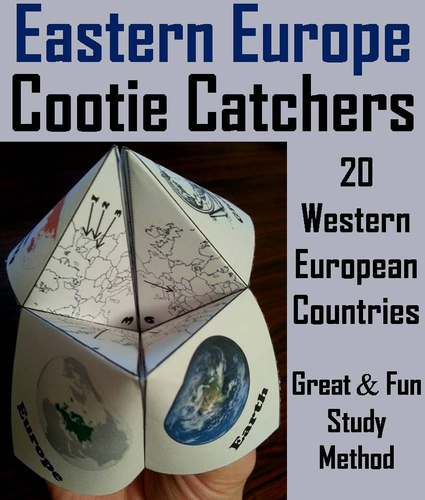 Geography: Eastern Europe Cootie Catchers
